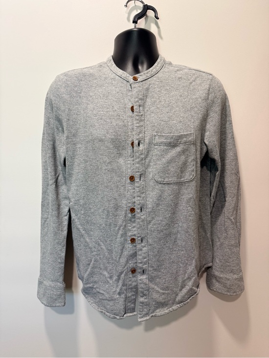 Abercrombie & Fitch Other - Abercrombie & Fitch Gray Band Collar Button-Down Shirt